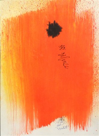 UGO CARREGA Orientato, 2009 Tecnica mista su carta cm. 48x33 firmato e datato