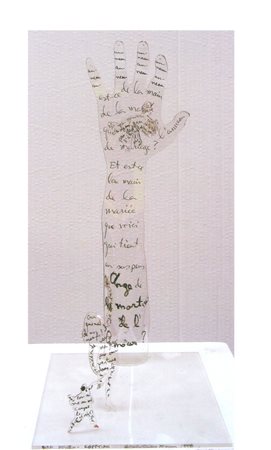 ALAIN ARIAS-MISSON Angel Egyptian, 1995 Scultura in plexiglass cm. 40x25x20...