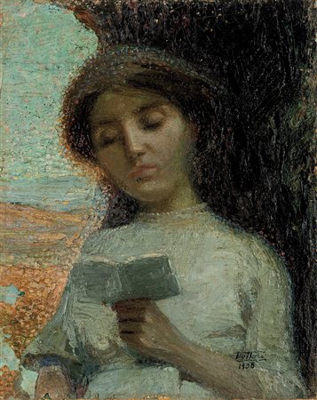 Gerardo Dottori, Fanciulla che legge, 1908