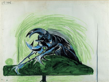 Graham Sutherland, Beetle (Study for bestiare), 1968