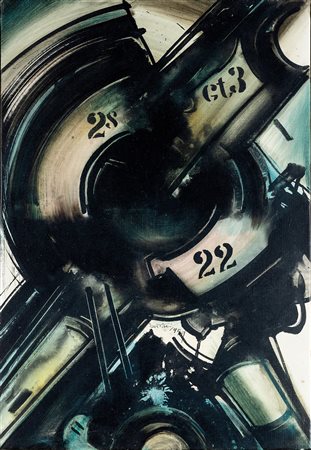 Gianni Bertini, Le cyclope égaré, 1959