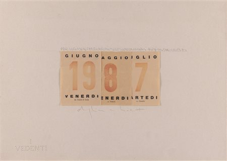 Alighiero Boetti, Calendario, 1987