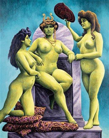 Andrea Zucchi, L'imperatrice Teodora con ancelle, 2011