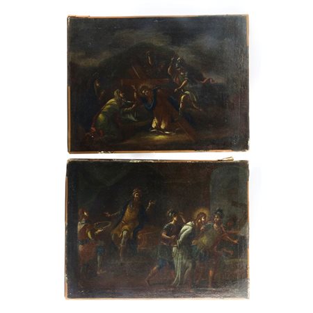  
Coppia di scene della passione di Cristo XVII secolo
 35,5 x 47,5 cm