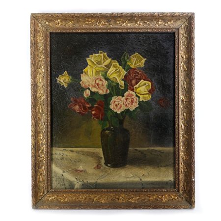  
Natura silente ,vaso con fiori 1948
dipinto ad olio su tela 50 x 40 cm