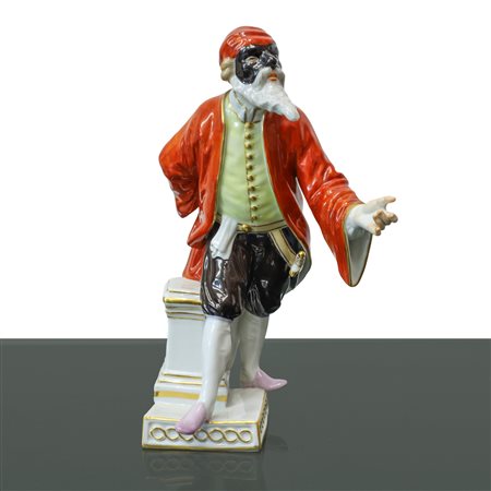 Porcelain Meissen - Pantalone in porcellana policroma, 20° secolo
