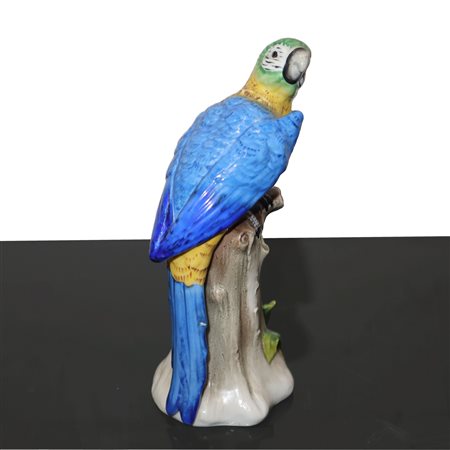 Capodimonte - Pappagallo in porcellana policroma