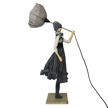 Skitso - Lampada ragazza in controvento