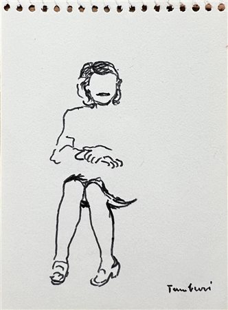 ORFEO TAMBURI (1910-1994) - Senza Titolo, anni '70