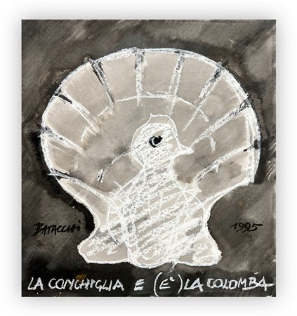 FRANCO BATACCHI (1944-2011) - La conchiglia e la colomba, 1995