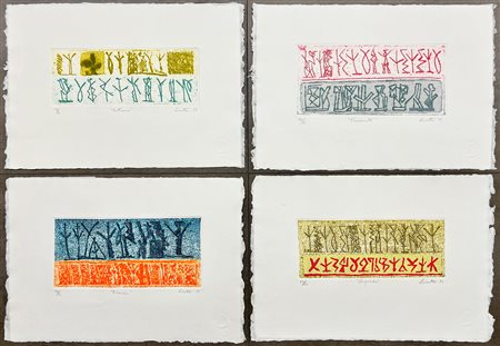 RICCARDO LICATA (1929-2014) - Lotto unico di 4 opere