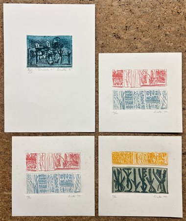 RICCARDO LICATA (1929-2014) - Lotto unico di 4 opere