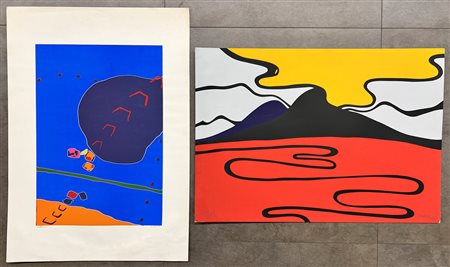 AUTORI VARI (GIANNI ARDE E ANONIMO) - Lotto unico di 2 opere grafiche