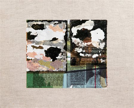 Mimmo Rotella (1918 - 2006) ITALICA, 1969 decollage applicato su tela, cm...