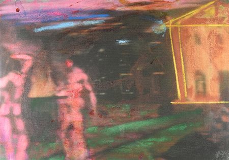 Mario Schifano (1934 - 1998) ORE 22, 15 MAESTRI ITALIANI DEL 900. GIORGIO DE...