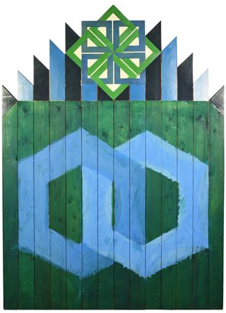 Joe Tilson (1928) PHALANX, 1962 acrilico su legno, cm 177x127,5 sul retro:...