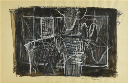 Giorgio Bellandi (1931 - 1976) SENZA TITOLO, 1960 tecnica mista su...