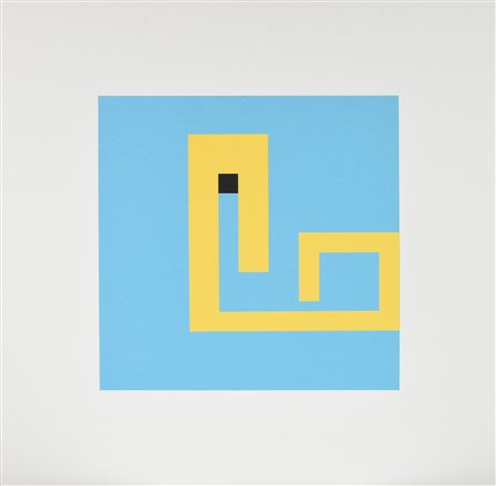 Bruno Munari (1907 - 1998) NEGATIVO-POSITIVO, 1995 collage su cartoncino, cm...