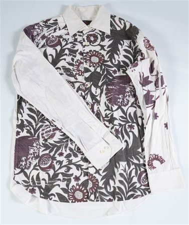ETRO Camicia in cotone a fantasia floreale. Taglia riportata: XL. Reca...