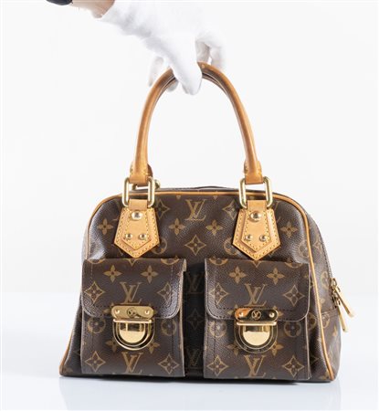 LOUIS VUITTON Borsa a mano modello Manhattan in tela monogram con manici e...