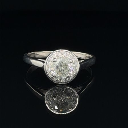 ANELLO IN ORO BIANCO 2.42 GR CON DIAMANTI – RNG30902