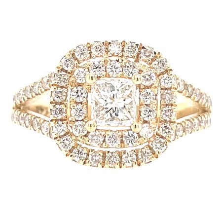 ANELLO IN ORO GIALLO 3.64 GR CON DIAMANTI - A1689R