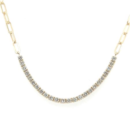 GIROCOLLO IN ORO GIALLO 6.84 GR CON DIAMANTI - A3124