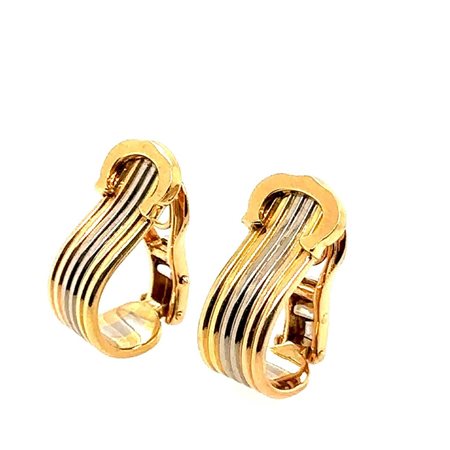 ORECCHINI IN ORO BIANCO E GIALLO 18K – CARTIER – ER30605