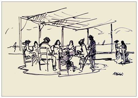 RENATO NATALI Livorno 1883 – 1979 Senza titolo Pennarello e grafite su...