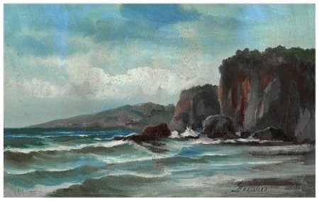 GIOVANNI FREDUCCI Livorno 1919 – 1979 Senza titolo Olio su tavola 21 x 33,8....