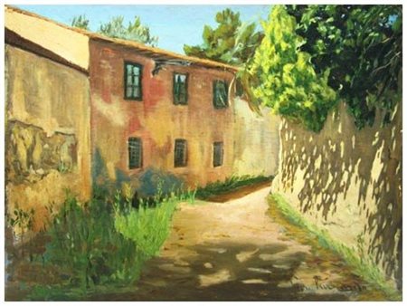 GIORGIO LUXARDO Livorno 1937 Senza titolo Olio su tavola 25 x 33,5. Firma in...