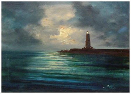 DOMENICO SELOSKI Napoli 1924 – Livorno 1981 Senza titolo Olio su tela 50 x...