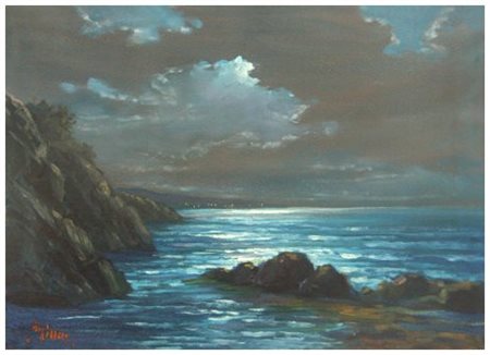 MILLUS (Mauro Illusi) Livorno 1925 – 1992 Senza titolo 1971 Olio su tela 35 x...