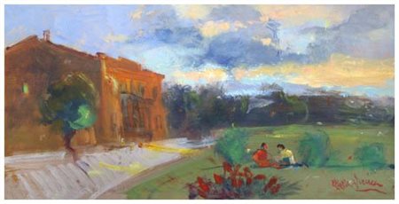 FRANCO MAZZACCHERINI La Spezia 1939 – Livorno 1999 Senza titolo Olio su...