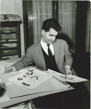 Tom Blau 1912-1984 Karl Otto Lagerfeld, 1960 ca stampa alla gelatina ai sali...