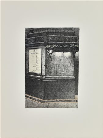 Bernardino Luino ALLA SCALA litografia, cm 50x35; es. 31/99 firma e tiratura
