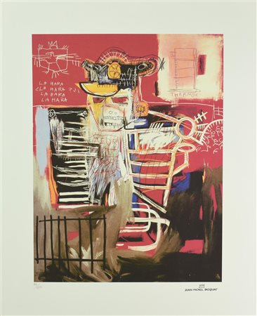 D'apres Jean Michel Basquiat UNTITLED foto-litografia, cm 70x50; es. 86/250...