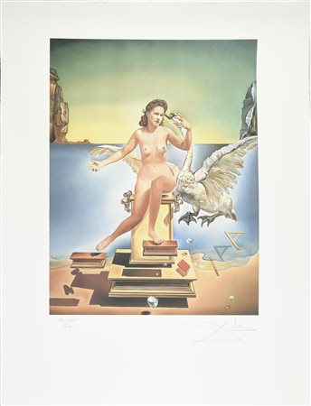 Da Salvador Dali' LEDA ATOMICA stampa tipografica su carta cotone, cm 65x51,...