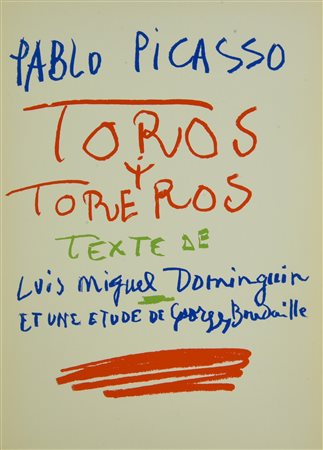 After Pablo Picasso TOROS Y TOREROS stampa tipografica, cm 37x26,5 (3)