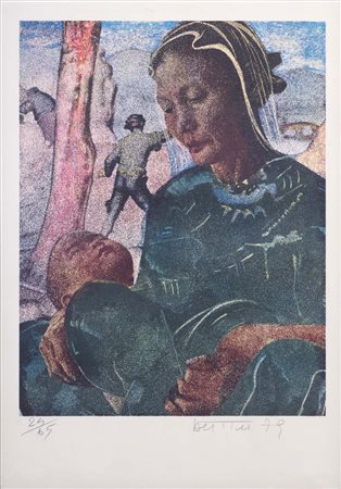 GIANNI BERTINI (Pisa, 1922 - Caen, 2010) senza titolo 1979 serigrafia es....