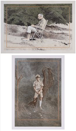 GIUSEPPE GIANNINI (Lucca, 1937) Soggetti vari 1978 lotto di 2 litografie es....