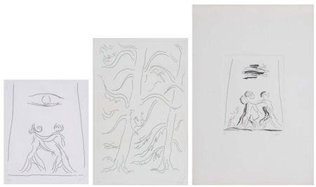 VIRGILIO GUIDI (Roma, 1892 - Venezia, 1984) soggetti vari lotto di 3...