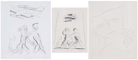 VIRGILIO GUIDI (Roma, 1892 - Venezia, 1984) Soggetti vari lotto di 3...