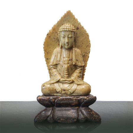 Budda in pietra saponaria, 20° secolo