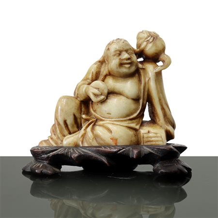 Buddha che ride in marmo