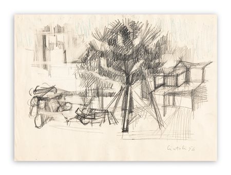 CLAUDIO CINTOLI (1935-1978) - Senza Titolo, 1954