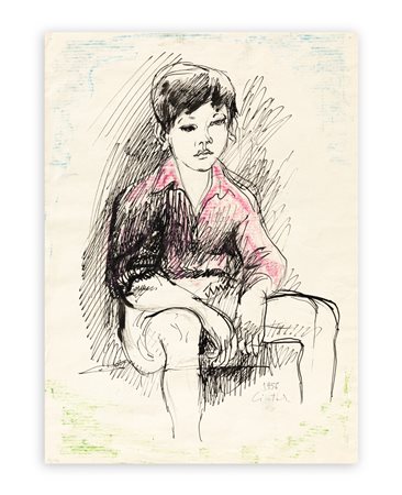 CLAUDIO CINTOLI (1935-1978) - Senza Titolo, 1956