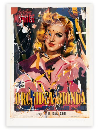 MIMMO ROTELLA (1918-2006) - Orchidea bionda