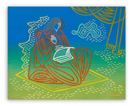 PIPPO ORIANI (1909-1972) - Lettrice, 1968 circa