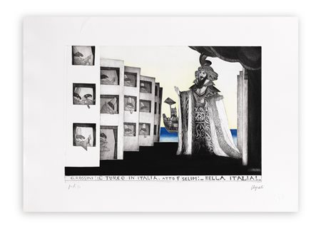 EMANUELE LUZZATI (1921-2007) - Il turco in Italia, 1983-1984